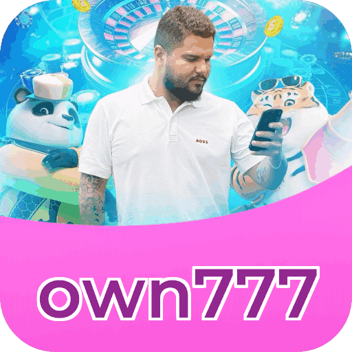 Interface do aplicativo own777 mostrando jogos disponíveis no iOS e Android